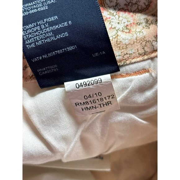 Y2K 2010 Tommy Hilfiger Womens Paisley Print Mini Skirt Size 16 Multicolor - Picture 5 of 6